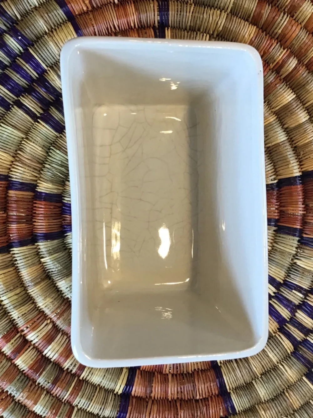 Vintage McCoy Pottery Rectangular Pillow Planter Vase USA MCM White